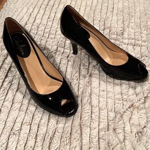 Cole Haan, size 9, Carma OT black patent air pump